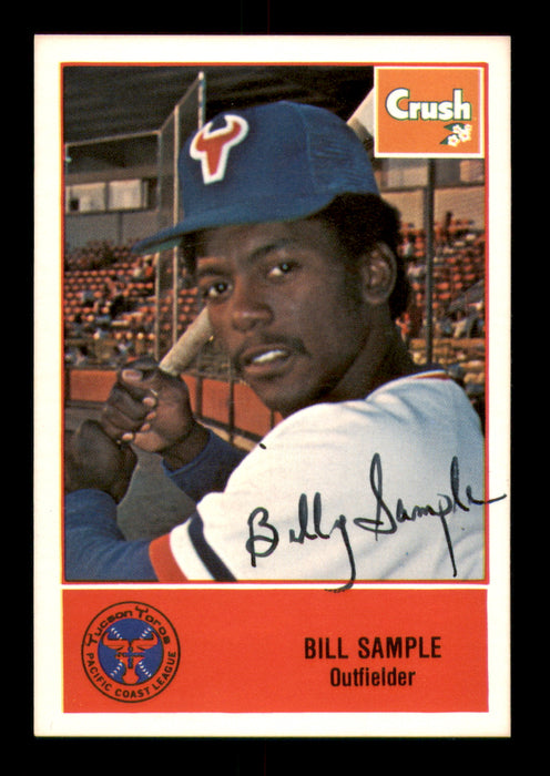 Billy Sample Autographed 1978 Cramer Rookie Card #72 Tucson Toros