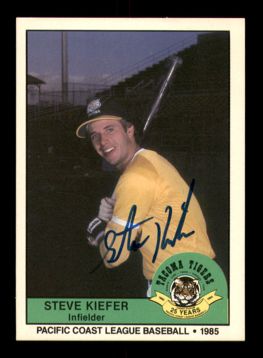 Steve Kiefer Autographed 1985 Cramer Rookie Card #139 Tacoma Tigers