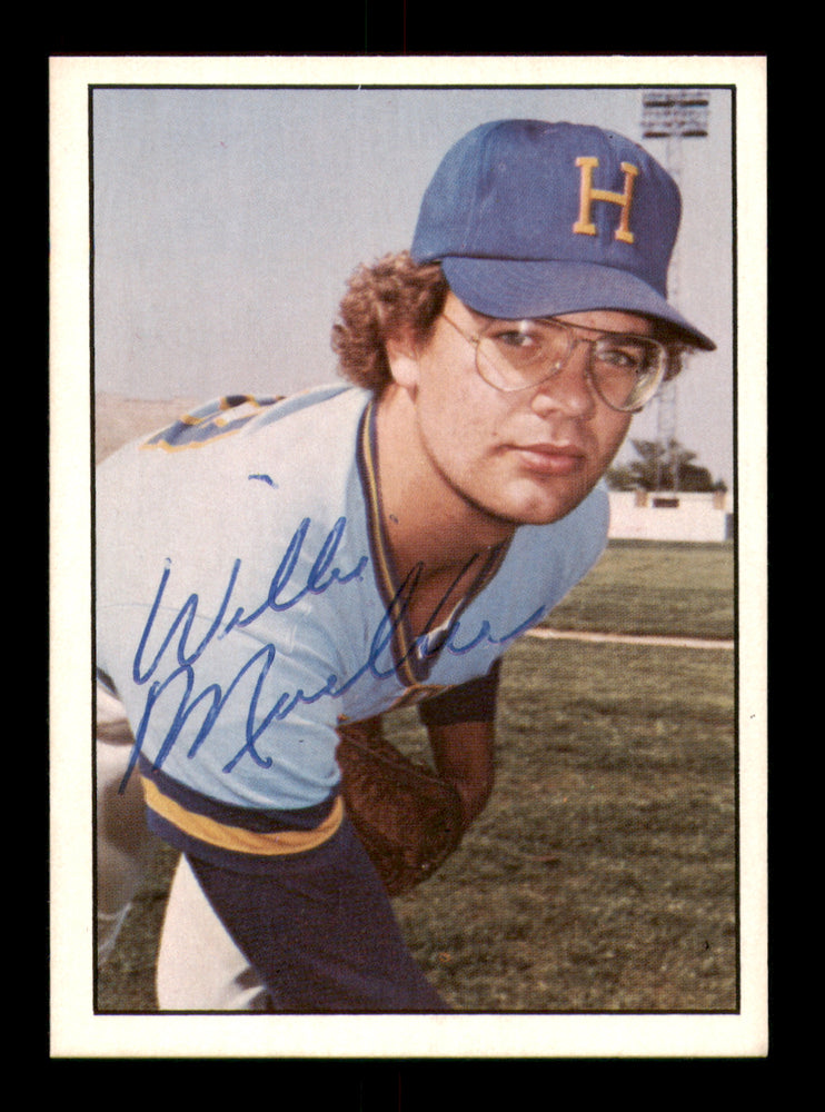 Willie Mueller Autographed 1978 TCMA Card #18 Holyoke Millers