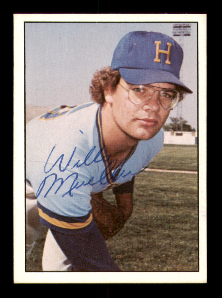 Willie Mueller Autographed 1978 TCMA Card #18 Holyoke Millers