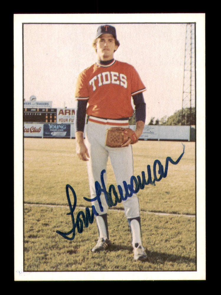 Tom Hausman Autographed 1978 TCMA Card #38 Tidewater Tides