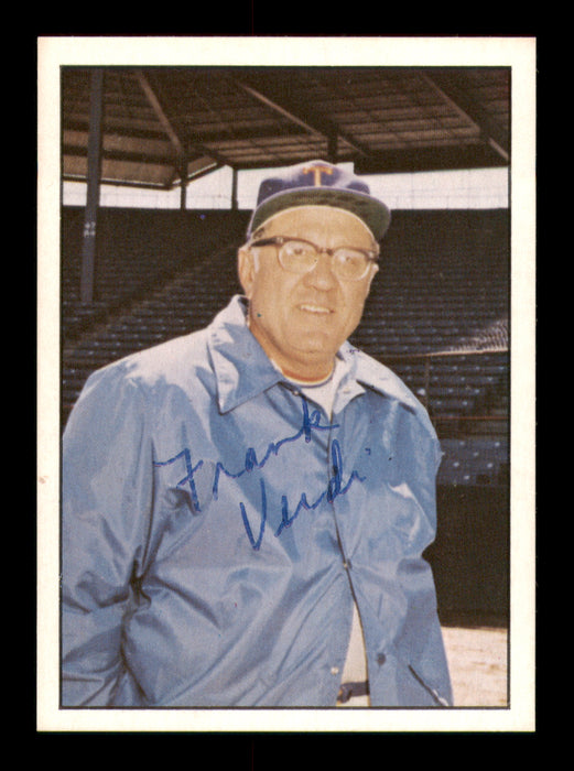 Frank Verdi Autographed 1978 TCMA Card #135 Tidewater Tides