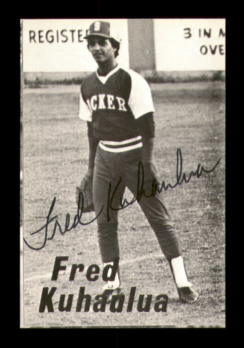 Fred Kuhaulua Autographed 1975 Rookie Card Salinas Packers
