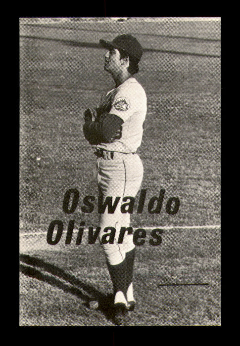 Oswaldo Ossie Olivares Autographed 1975 Rookie Card Visalia Mets