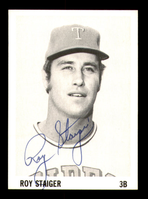 Roy Staiger Autographed 1975 Stewart Sandwiches Rookie Card Tidewater Tides