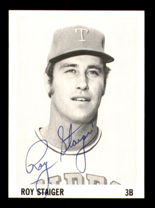 Roy Staiger Autographed 1975 Stewart Sandwiches Rookie Card Tidewater Tides