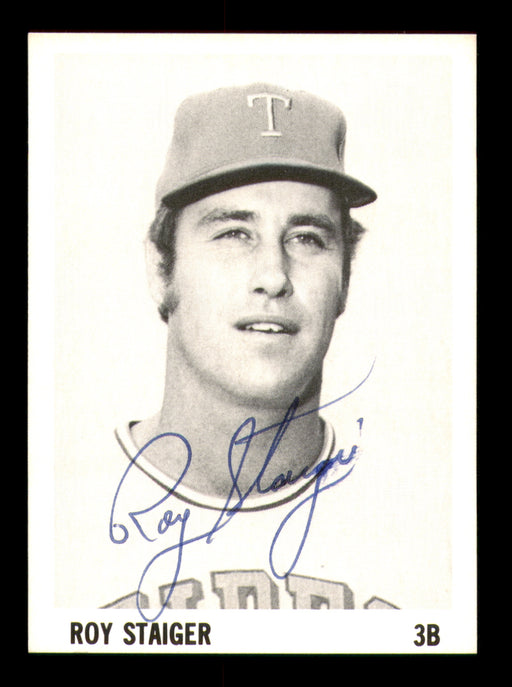 Roy Staiger Autographed 1975 Stewart Sandwiches Rookie Card Tidewater Tides (Smudged)