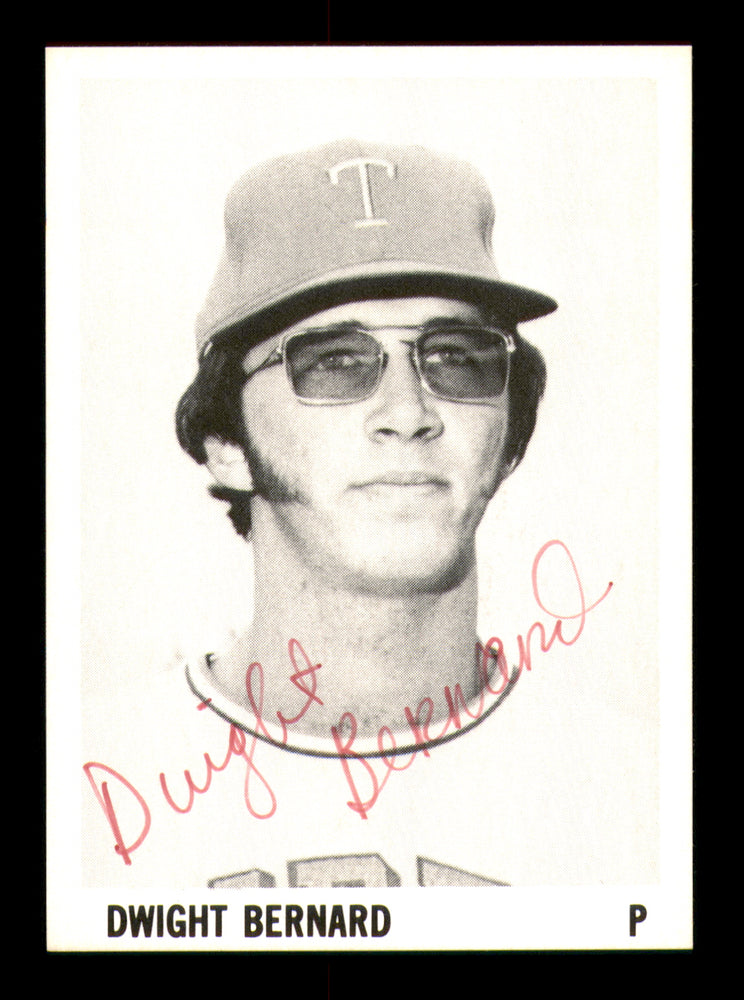 Dwight Bernard Autographed 1975 Stewart Sandwiches Rookie Card Tidewater Tides