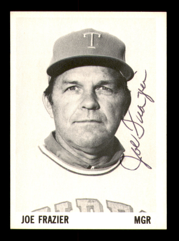 Joe Frazier Autographed 1975 Stewart Sandwiches Card Tidewater Tides