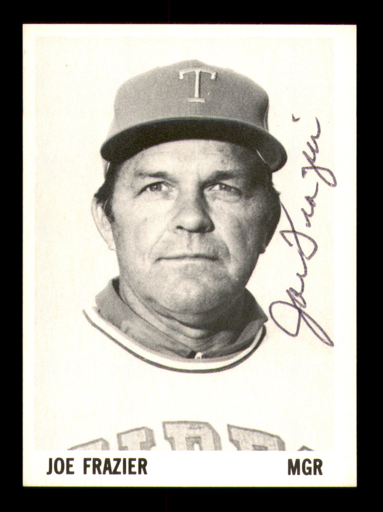 Joe Frazier Autographed 1975 Stewart Sandwiches Card Tidewater Tides