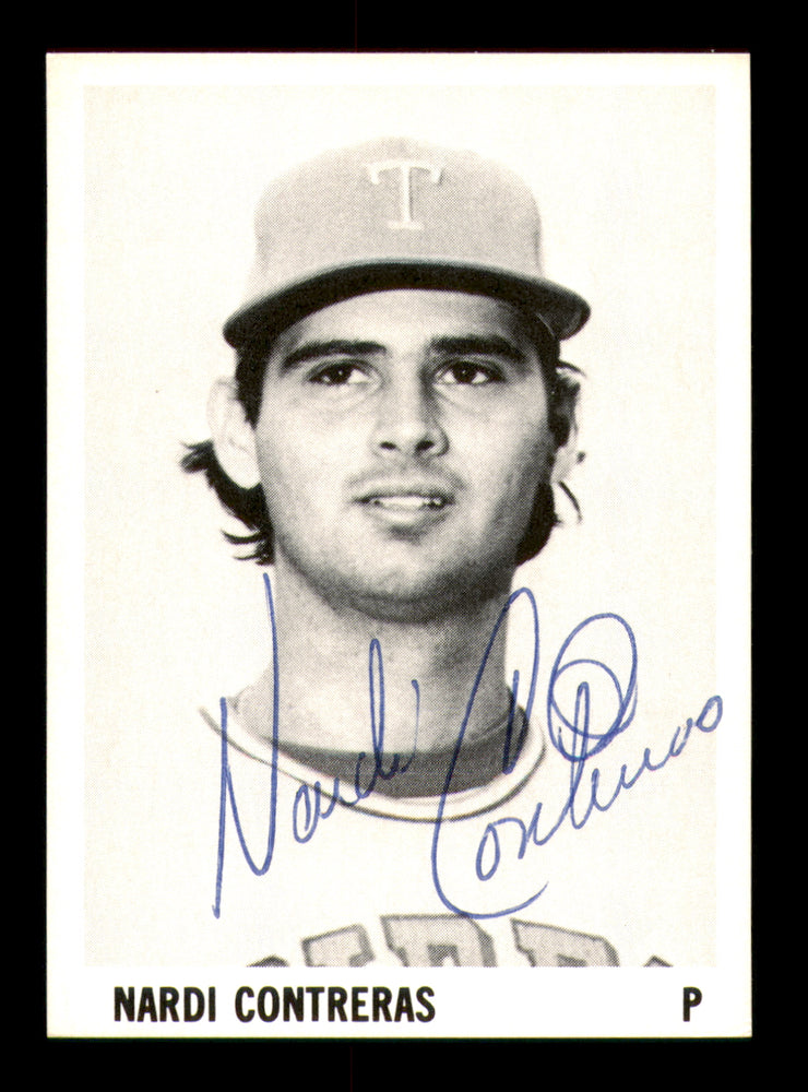 Nardi Contreras Autographed 1975 Stewart Sandwiches Rookie Card Tidewater Tides