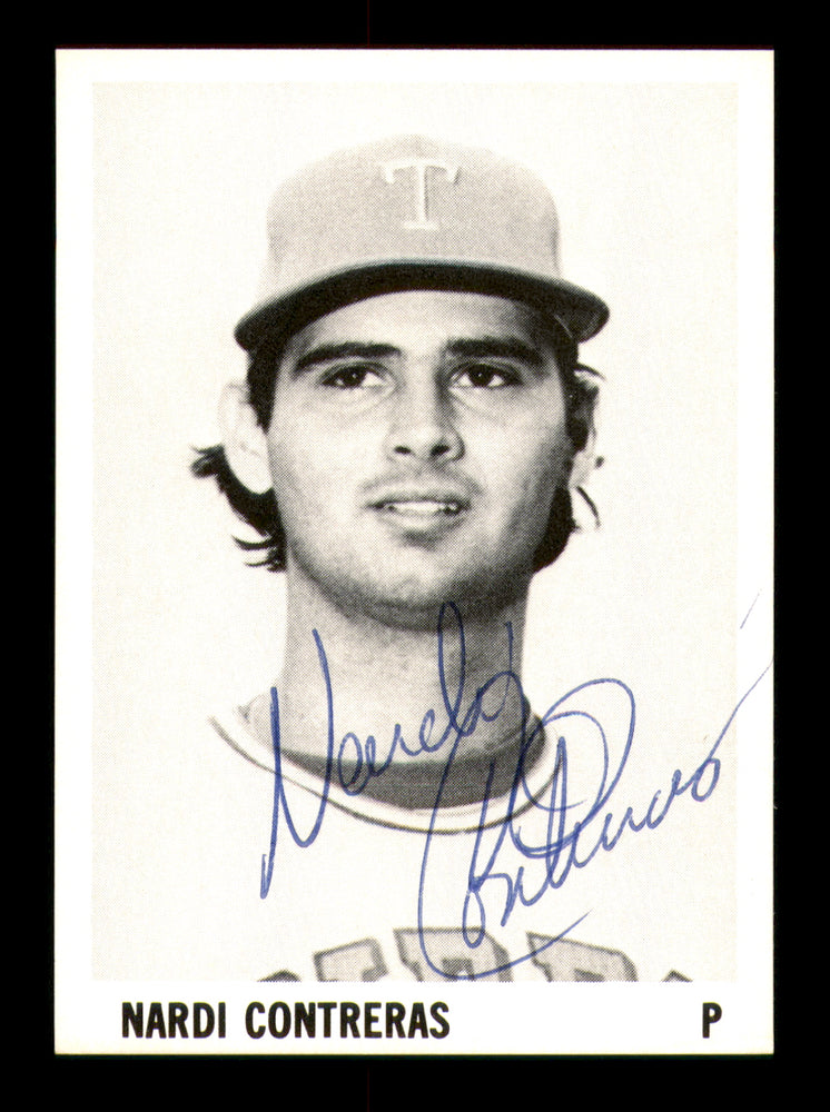 Nardi Contreras Autographed 1975 Stewart Sandwiches Rookie Card Tidewater Tides