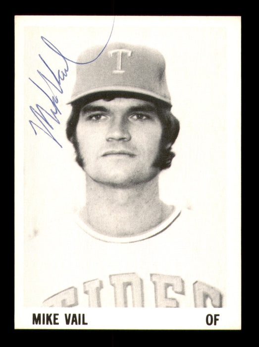 Mike Vail Autographed 1975 Stewart Sandwiches Card Tidewater Tides