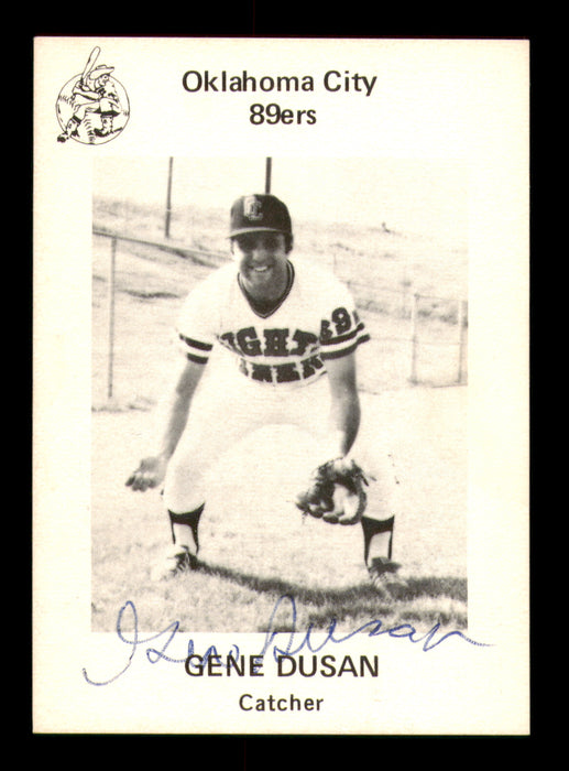 Gene Dusan Autographed 1975 Card #21 Oklahoma City 89ers