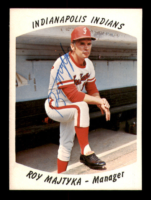 Roy Majtyka Autographed 1977 Card #2 Indianapolis Indians