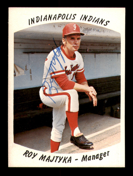 Roy Majtyka Autographed 1977 Card #2 Indianapolis Indians