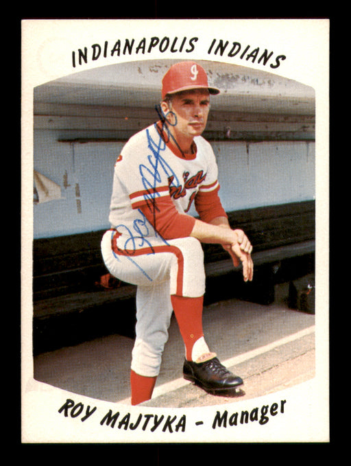 Roy Majtyka Autographed 1977 Card #2 Indianapolis Indians