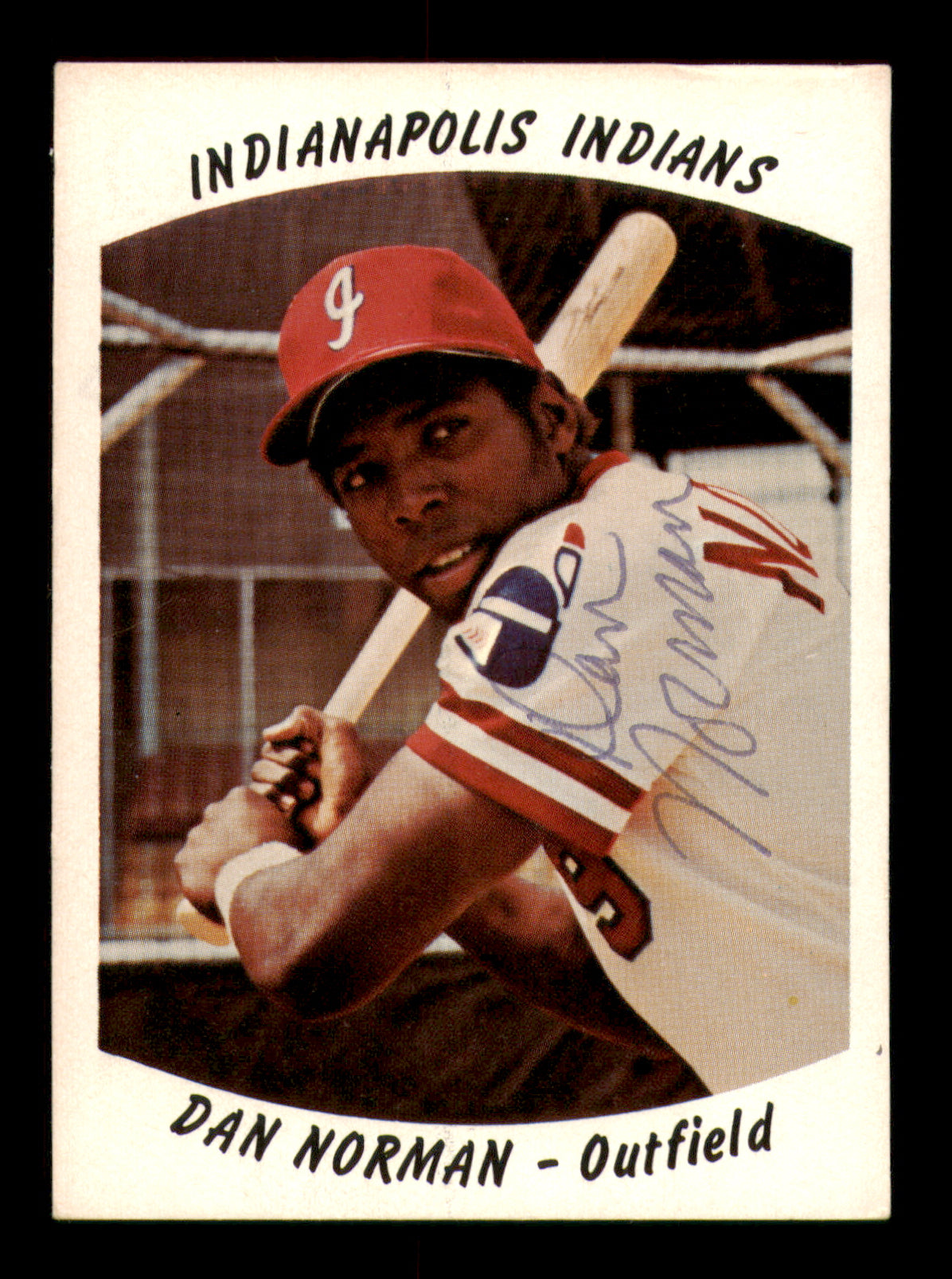 Dan Norman Autographed 1977 Rookie Card #10 Indianapolis Indians — RSA