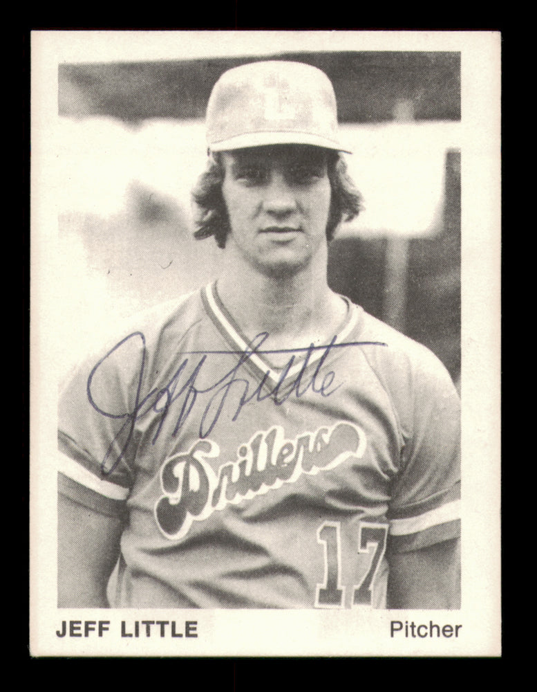 Jeff Little Autographed 1975 TCMA Rookie Card #19 Lafayette Drillers