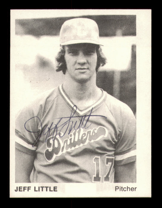 Jeff Little Autographed 1975 TCMA Rookie Card #19 Lafayette Drillers