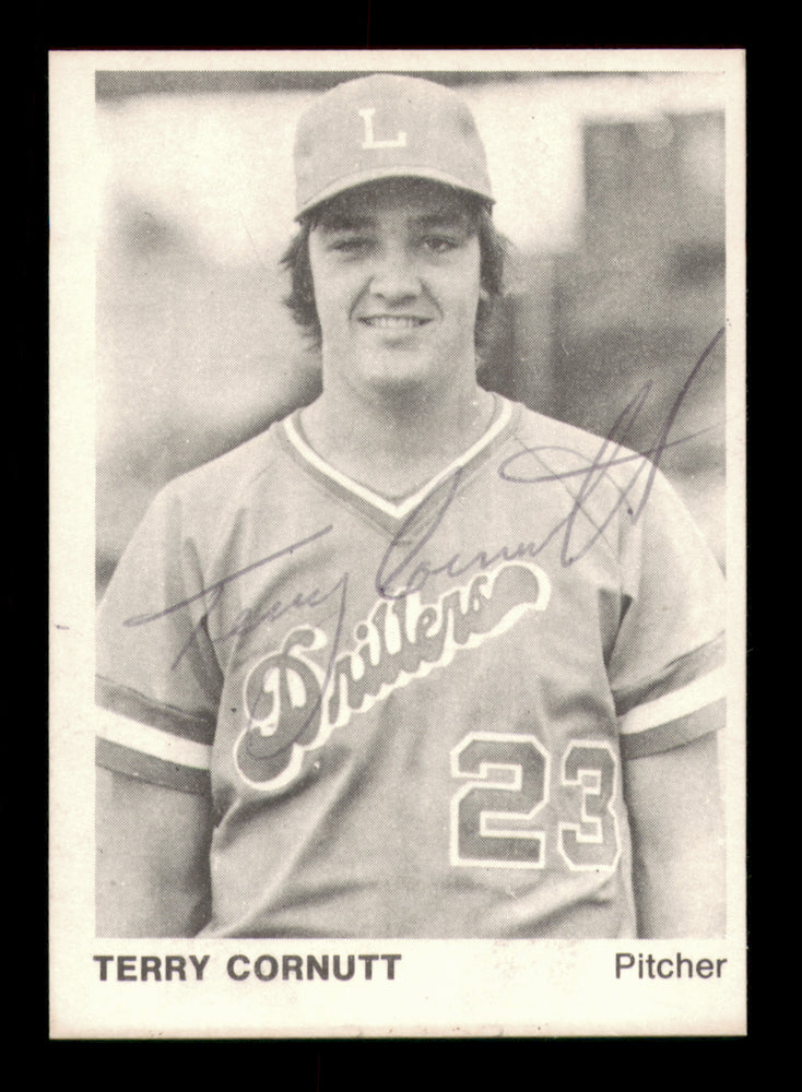 Terry Cornutt Autographed 1975 TCMA Rookie Card #23 Lafayette Drillers