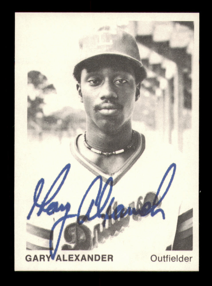 Gary Alexander Autographed 1975 TCMA Rookie Card #12 Lafayette Drillers
