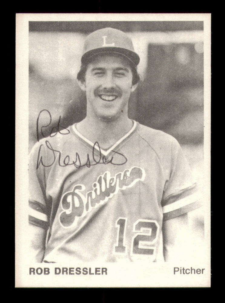 Rob Dressler Autographed 1975 TCMA Rookie Card #16 Lafayette Drillers