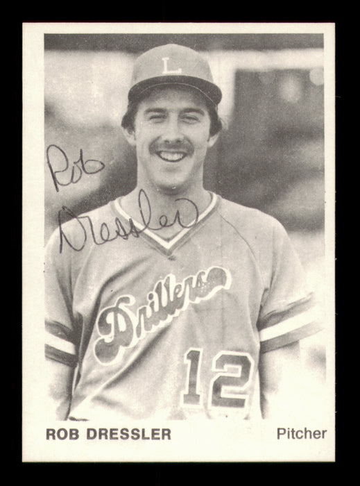 Rob Dressler Autographed 1975 TCMA Rookie Card #16 Lafayette Drillers