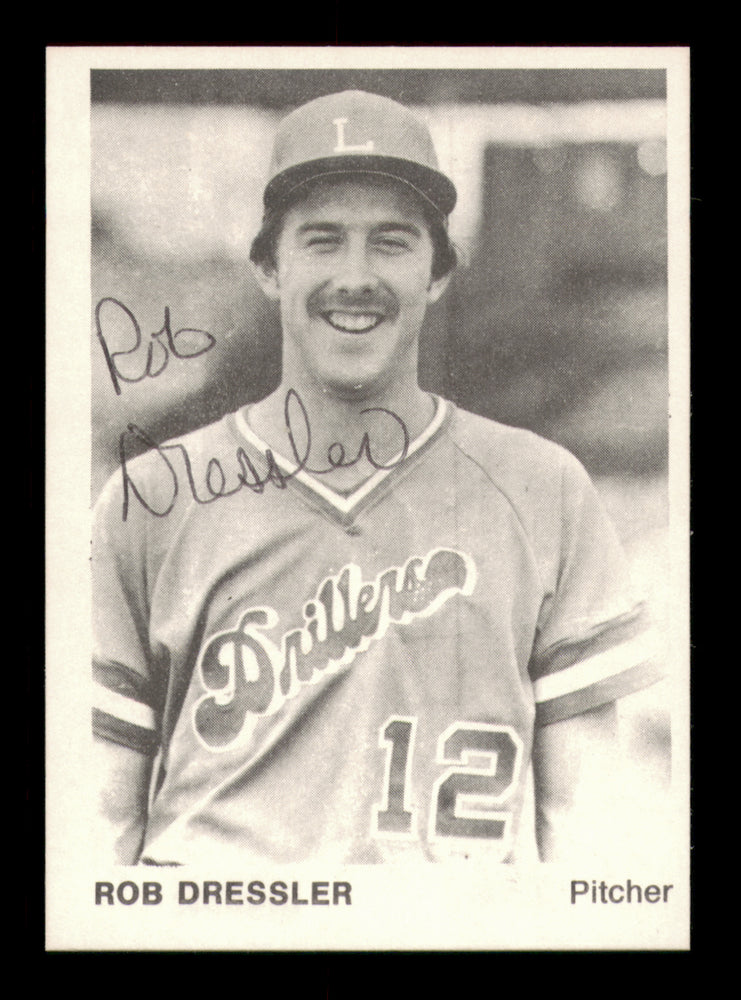 Rob Dressler Autographed 1975 TCMA Rookie Card #16 Lafayette Drillers