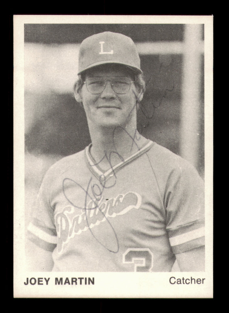 Joey Martin Autographed 1975 TCMA Rookie Card #3 Lafayette Drillers