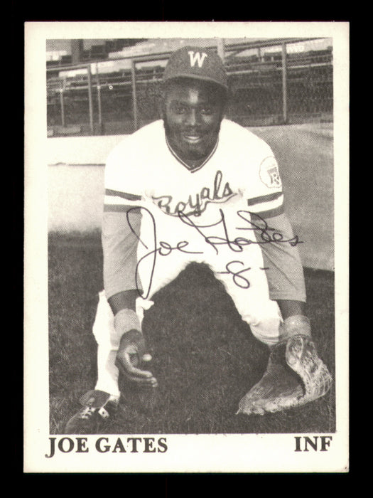 Joe Gates Autographed 1975 TCMA Rookie Card Waterloo Royals