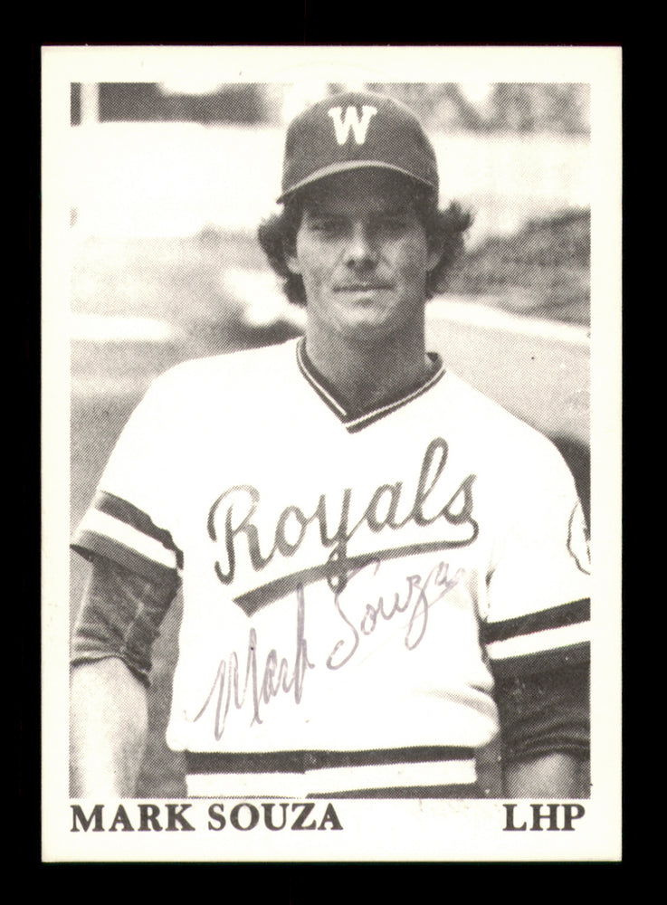 Mark Souza Autographed 1975 TCMA Rookie Card Waterloo Royals