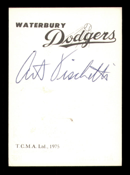 Art Fischetti Autographed 1975 TCMA Rookie Card Waterbury Dodgers
