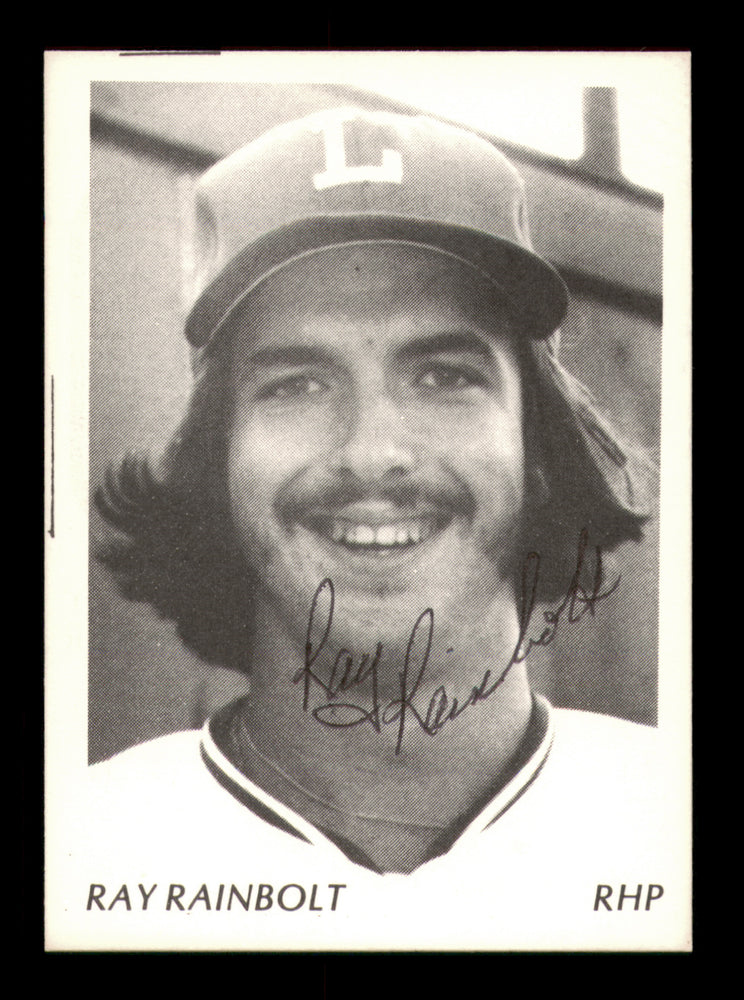 Ray Rainbolt Autographed 1975 TCMA Rookie Card Lynchburg Rangers