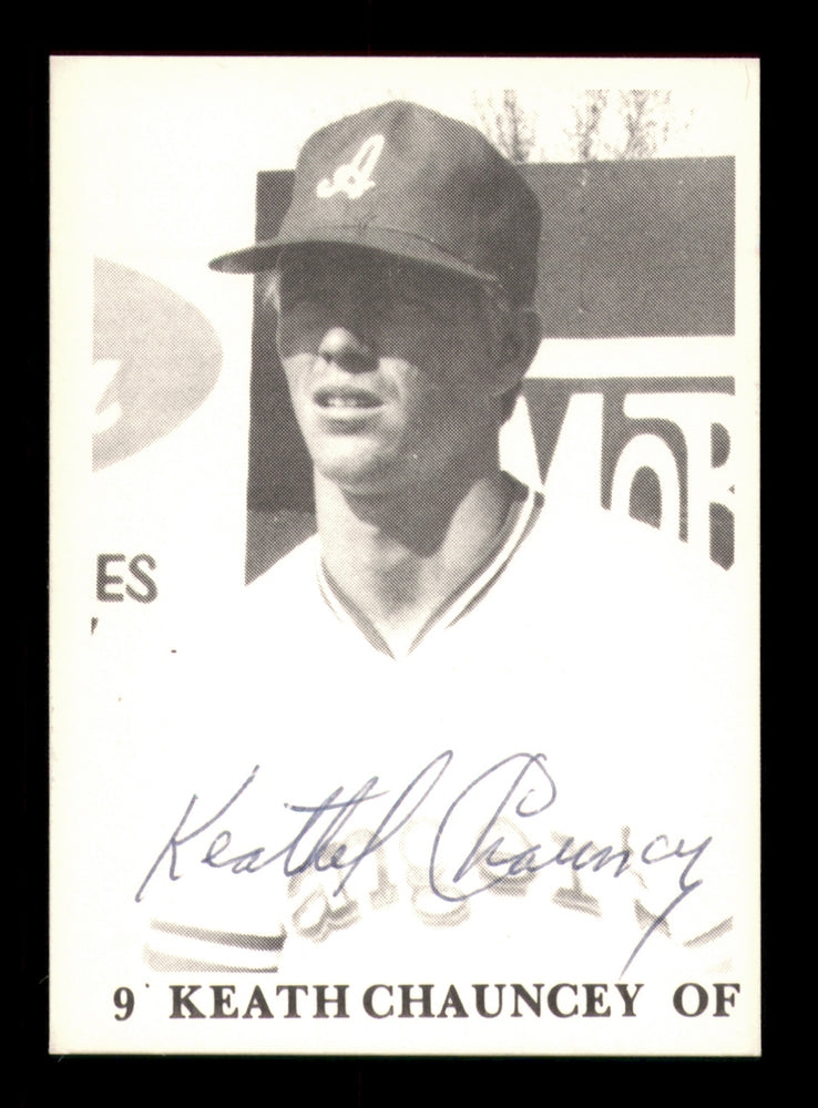 Keathel Keath Chauncey Autographed 1975 TCMA Rookie Card Anderson Rangers