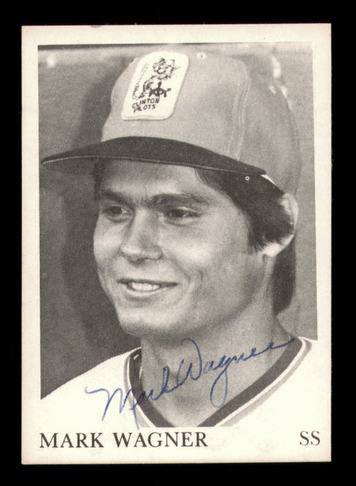 Mark Wagner Autographed 1975 TCMA Rookie Card Clinton Pilots