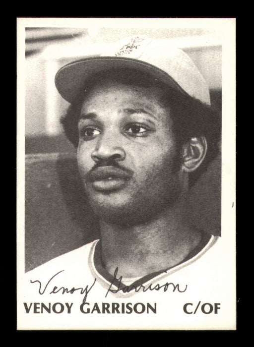 Venoy Garrison Autographed 1975 TCMA Rookie Card Clinton Pilots