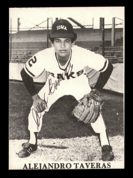 Alex Taveras Autographed 1975 TCMA Rookie Card Iowa Oaks