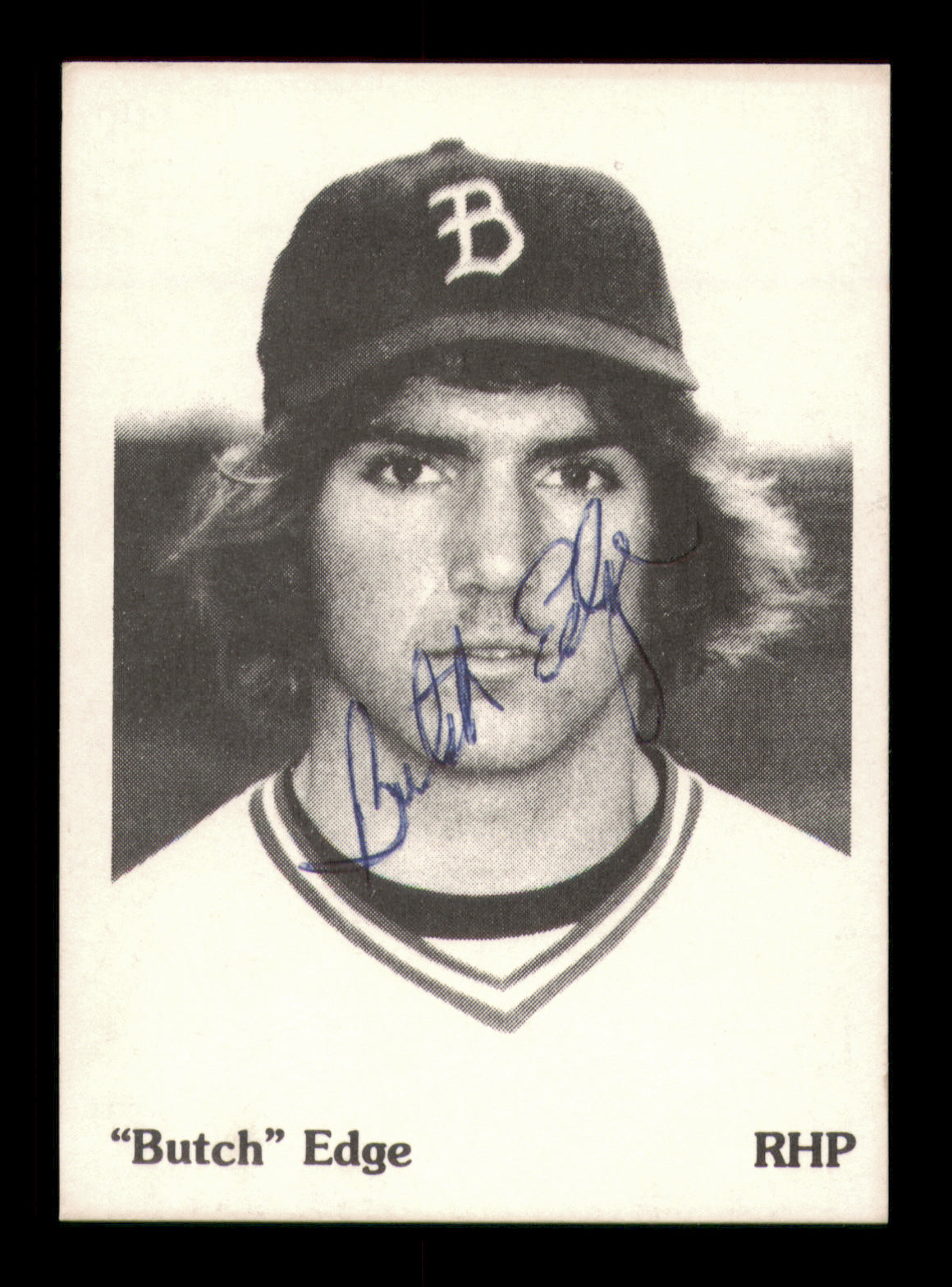 Butch Reed Rookie Card Butch Edge Autographed 1975 TCMA Rookie Card Burlington Bees (Signed T ...
