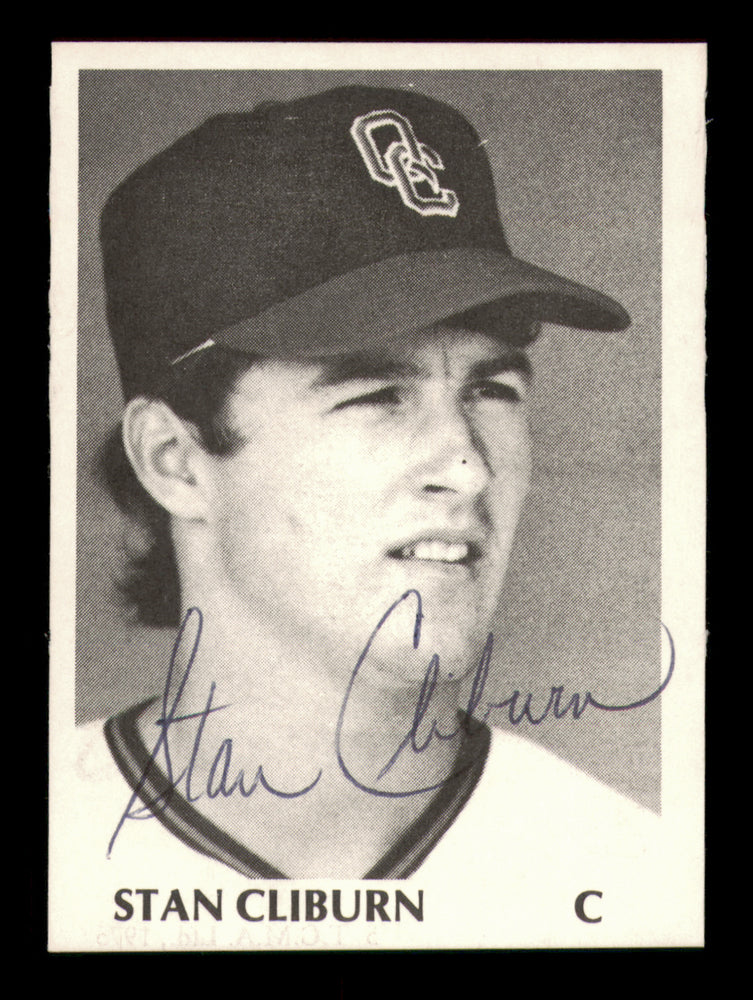 Stan Cliburn Autographed 1975 TCMA Rookie Card #5 Quad City Angels