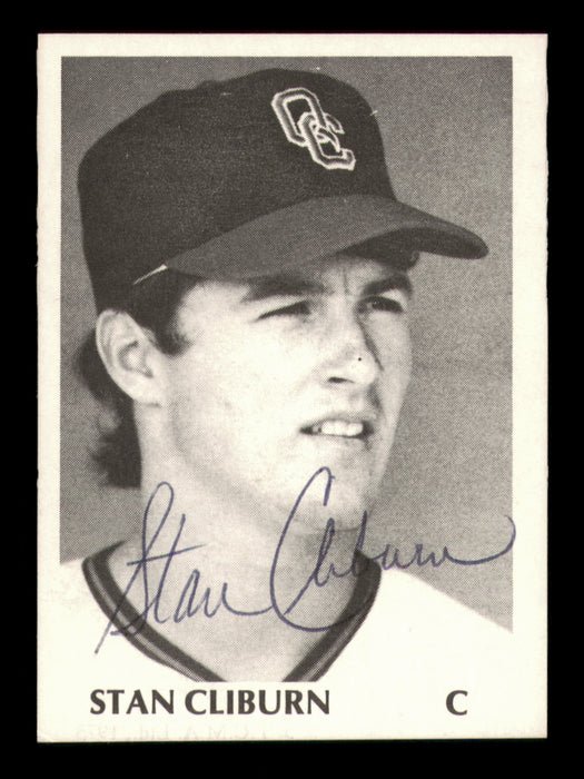 Stan Cliburn Autographed 1975 TCMA Rookie Card #5 Quad City Angels