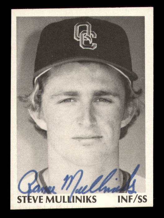 Rance Mulliniks Autographed 1975 TCMA Rookie Card #10 Quad City Angels