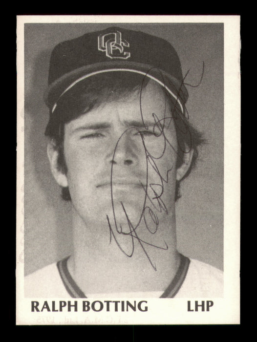 Ralph Botting Autographed 1975 TCMA Rookie Card #2 Quad City Angels