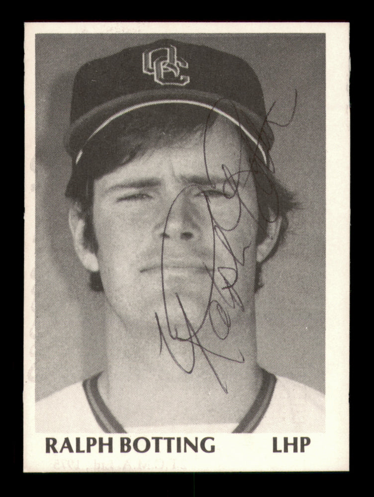Ralph Botting Autographed 1975 TCMA Rookie Card #2 Quad City Angels