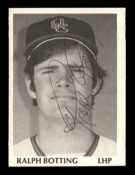 Ralph Botting Autographed 1975 TCMA Rookie Card #2 Quad City Angels