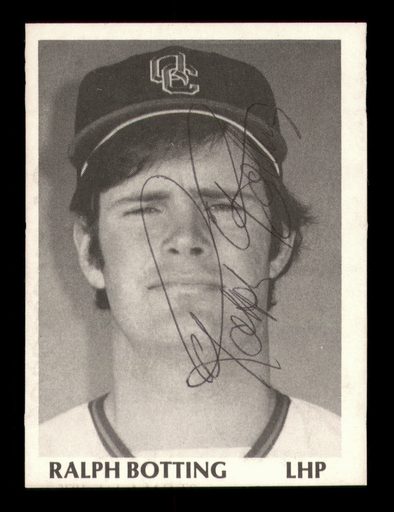 Ralph Botting Autographed 1975 TCMA Rookie Card #2 Quad City Angels
