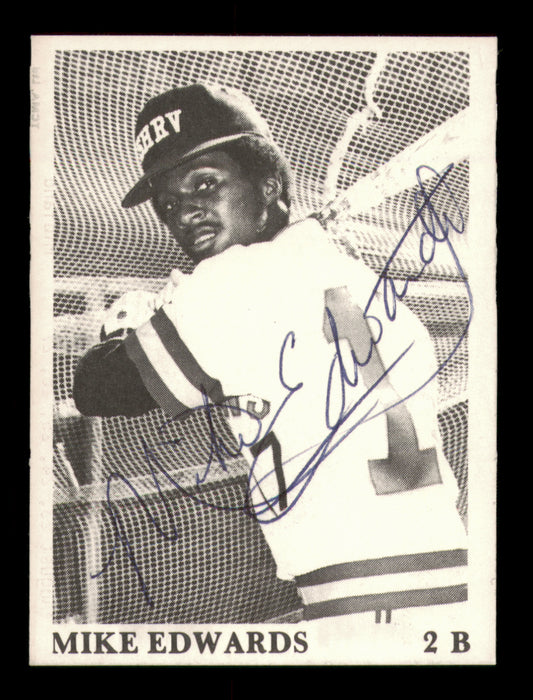 Mike Edwards Autographed 1975 TCMA Rookie Card Shreveport Captains