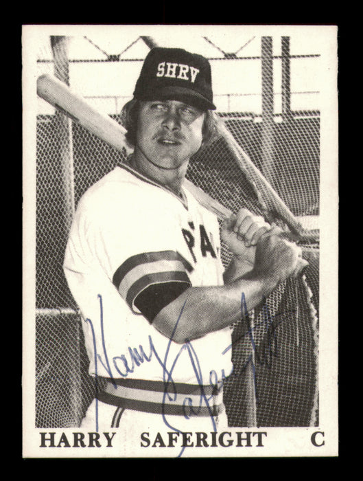 Harry Saferight Autographed 1975 TCMA Rookie Card Shreveport Captains