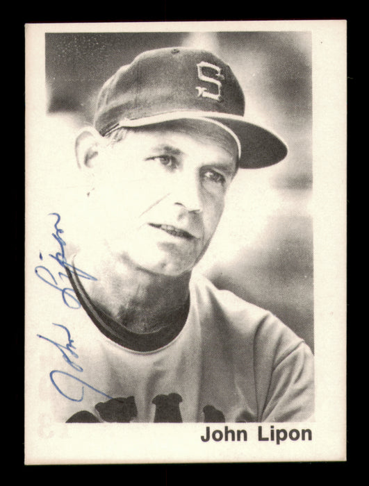 John Lipon Autographed 1976 TCMA Card #13 Shreveport Captains