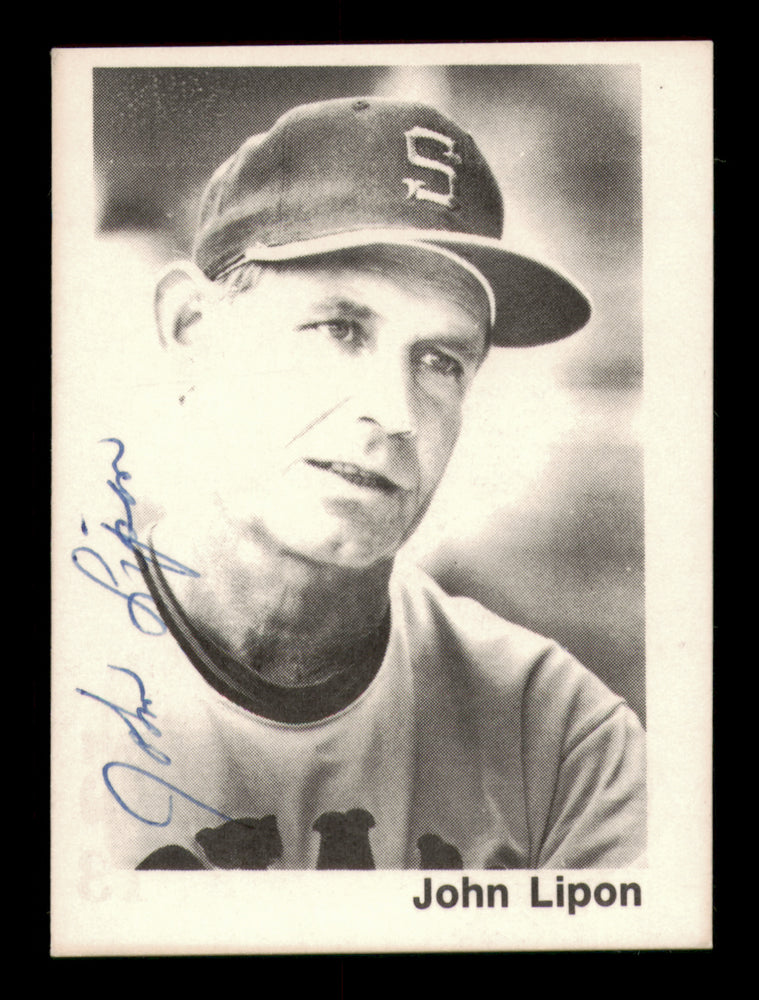 John Lipon Autographed 1976 TCMA Card #13 Shreveport Captains